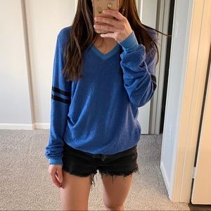 Wildfox Varsity Beach Jumper V Neck Sweater